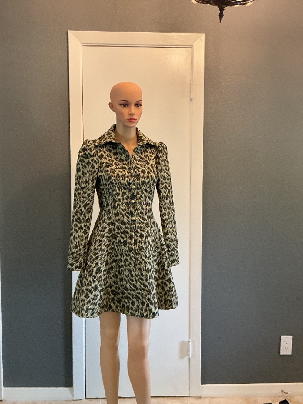 Philosophy di Lorenzo Serafini Coatdress fit and flare print Size 2